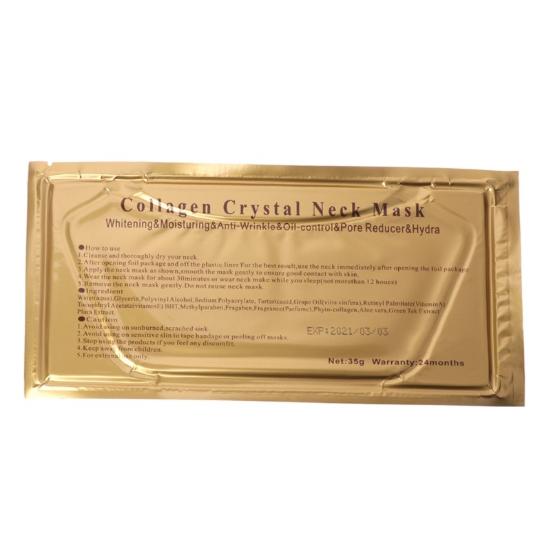 Gold Neck Mask for Wrinkle and Yellowing Treatment